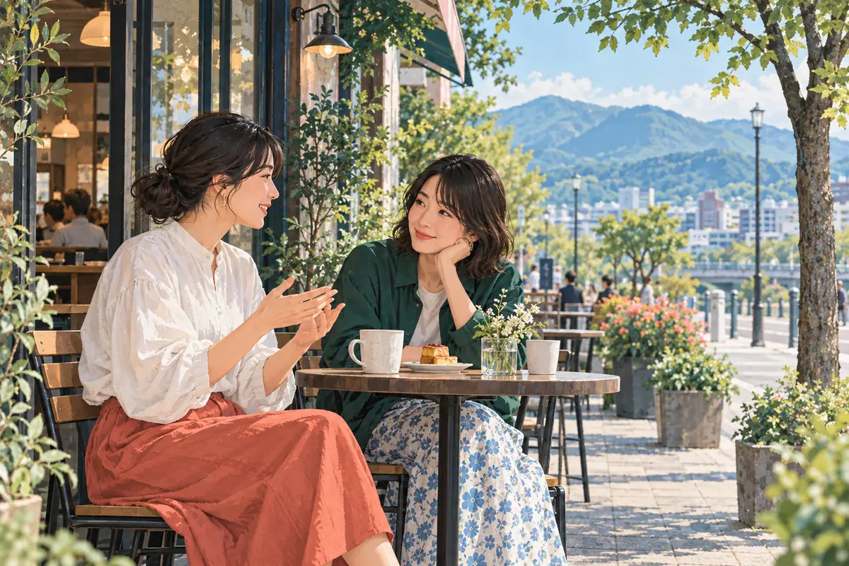 会話の距離感を考えるための日常風景のイメージ